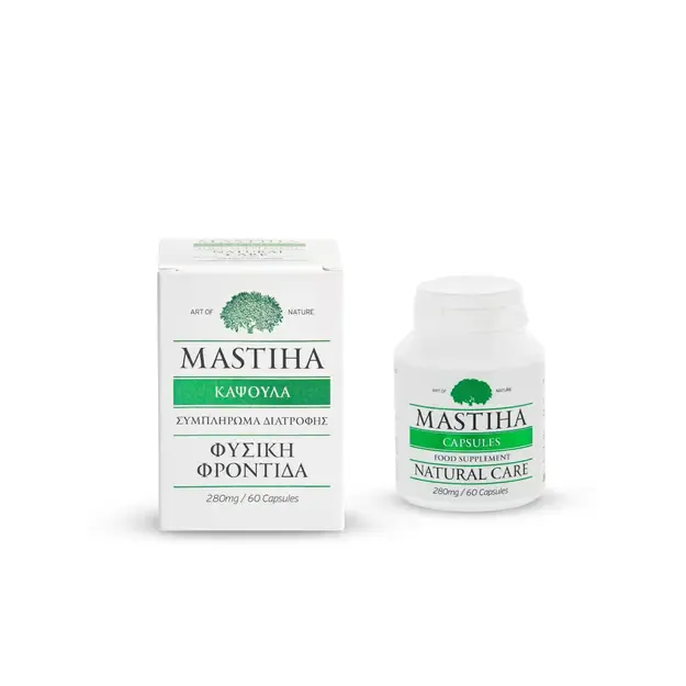 Natūrali Mastiha 80% - 60 kapsulių (po 280 mg)