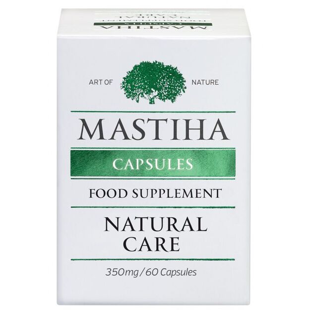 Natūrali Mastiha 80% - 60 kapsulių (po 350 mg)